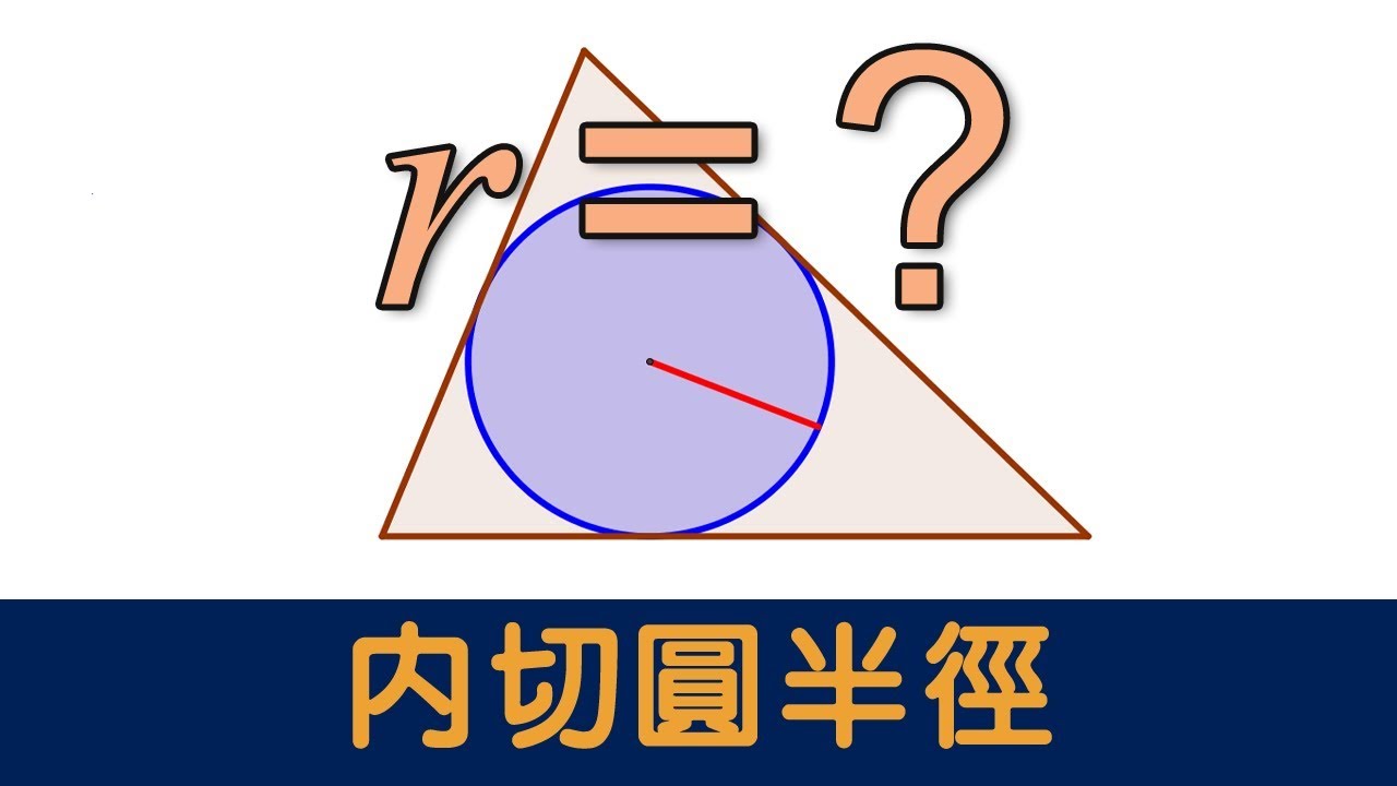 三角形內切圓 (Inscribed Circle) 的半徑