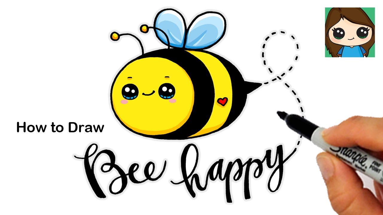 How to Draw a Bee 🐝 | Cute Pun Art #5