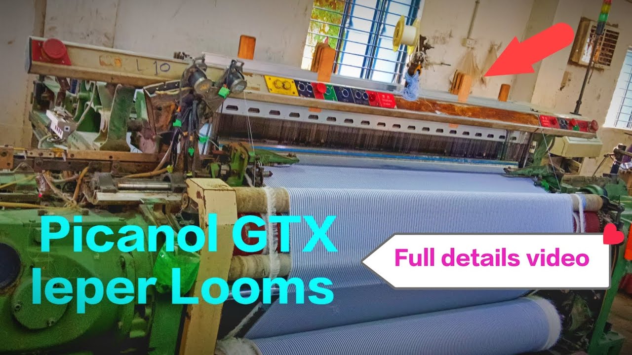 Picanol GTX ieper looms kapda mils🪡🧵  // #picanol#ieper #looms #tn