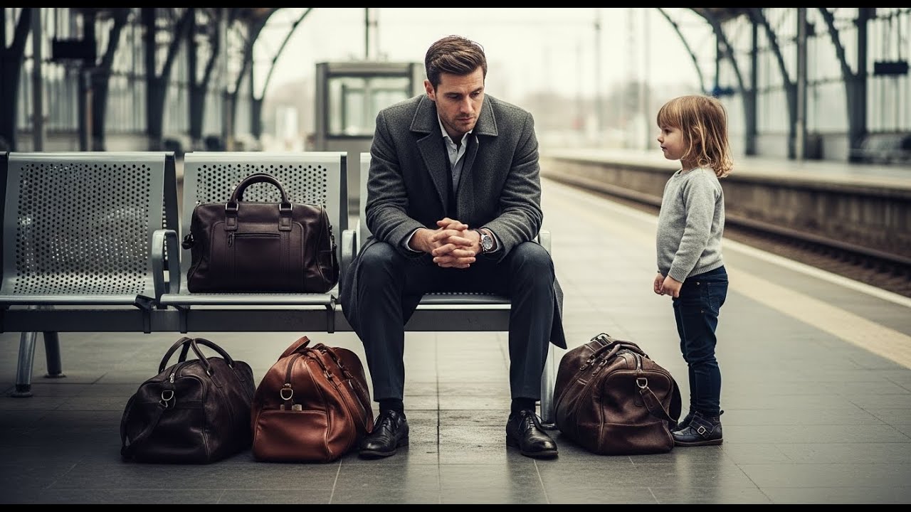 Garotinha faz uma pergunta ao milionário e solitário na estação de trem, e tudo muda a partir dali