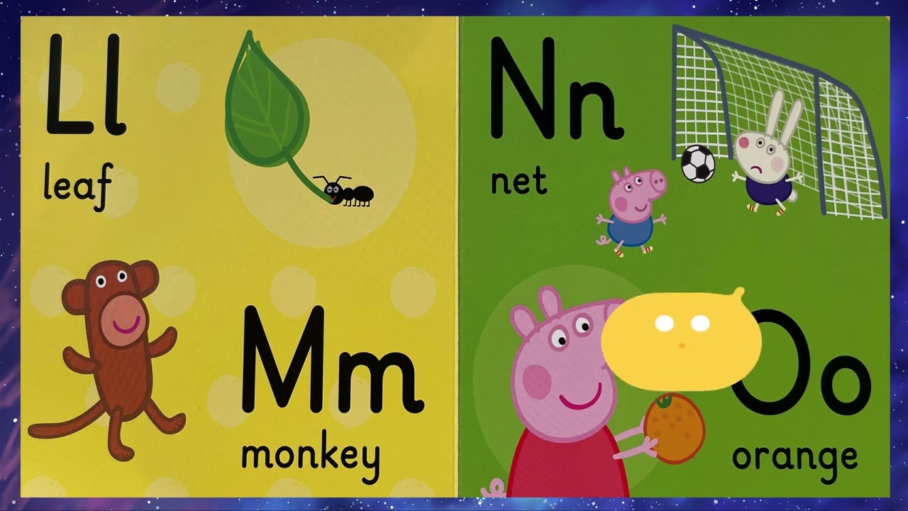 Книга для раннего обучения алфавиту «Свинка Пеппа» #abcd #peppapig #peppa