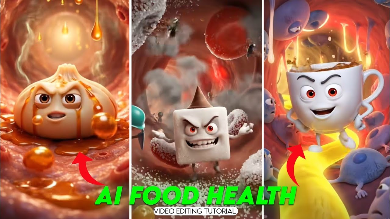 Instagram Trending Ai Health Animation video Editing || Ai video kaise banaye || Medical Trend 2026