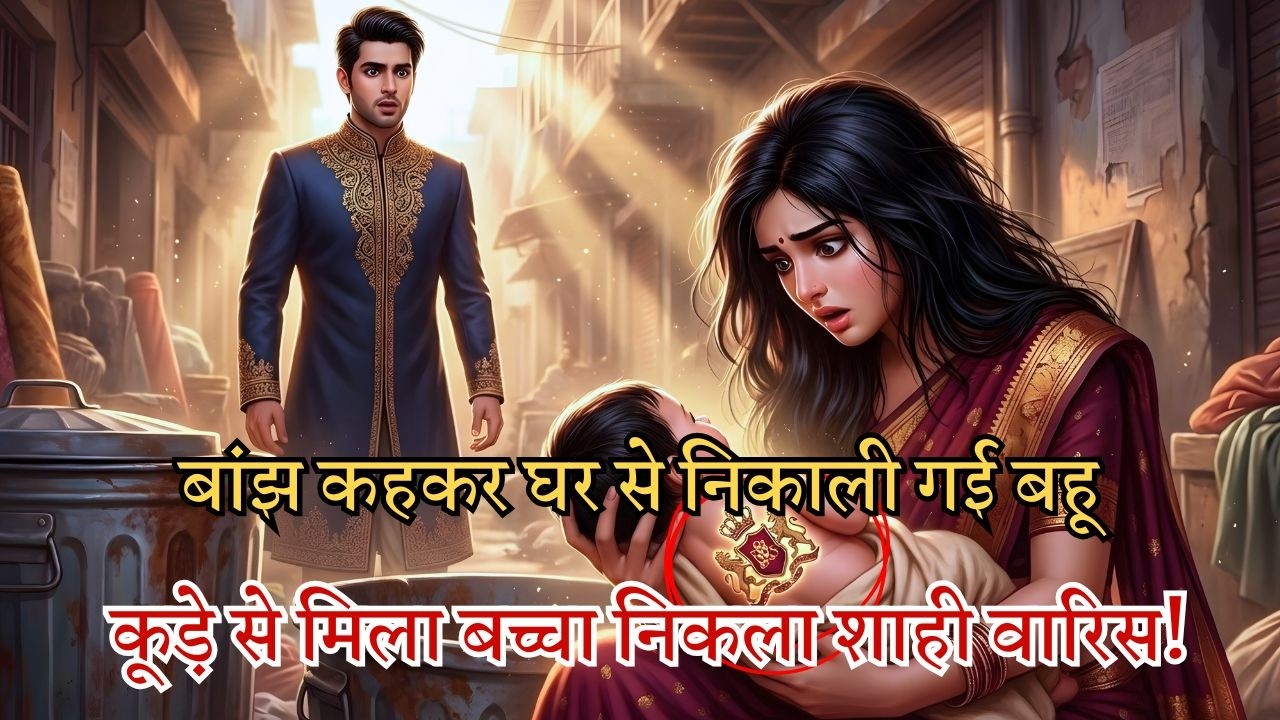 बांझ कहकर घर से निकाली गई बहू, कूड़े से मिला बच्चा निकला शाही वारिस!