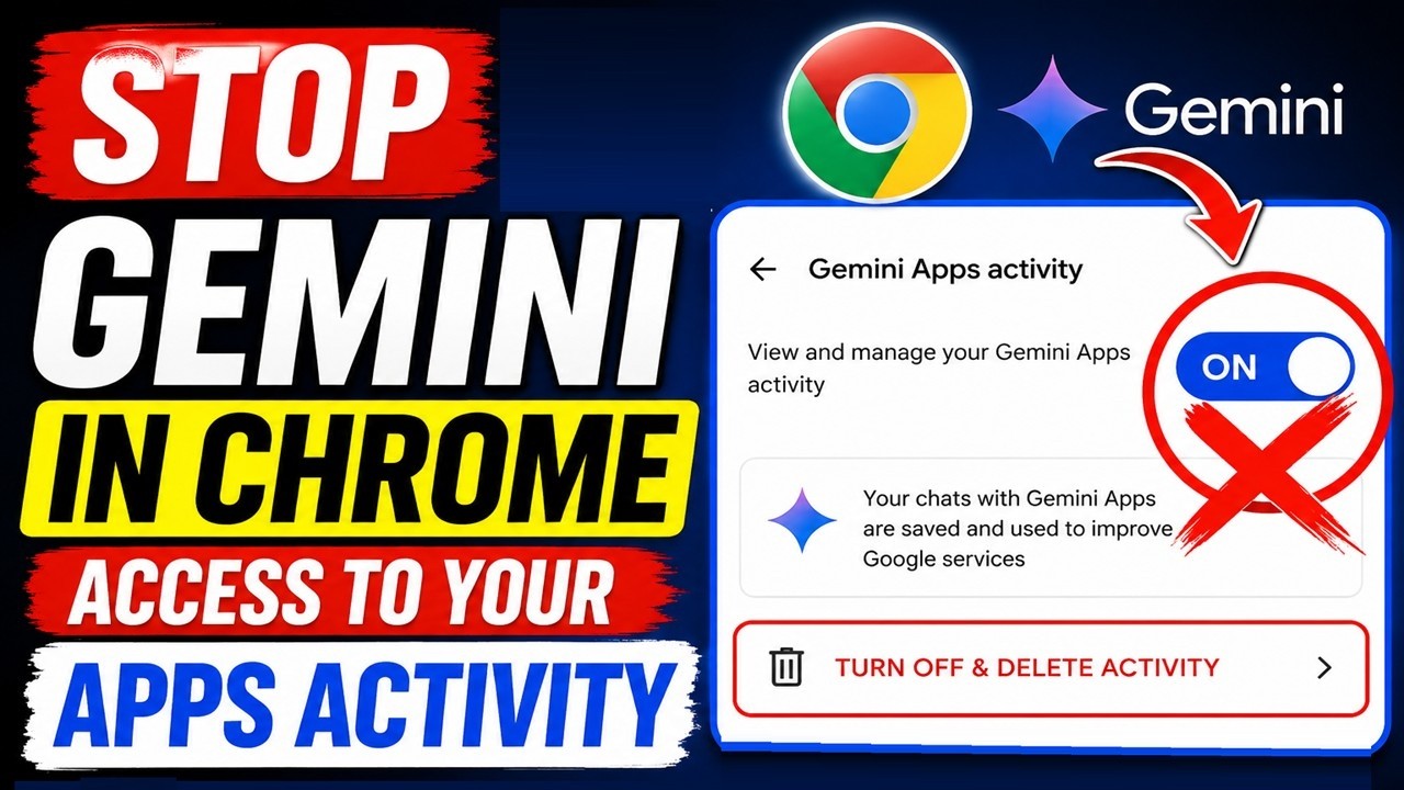 Как запретить Gemini в Chrome отслеживать активность в приложениях