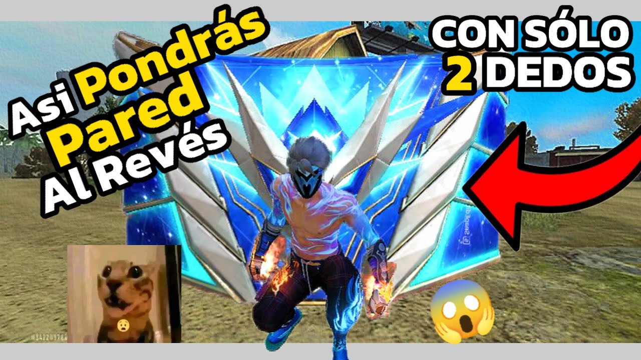 COMO PONER PARED AL REVÉS CON SOLO 2 DEDOS•(ACTUALIZADO 2025)•FREE FIRE