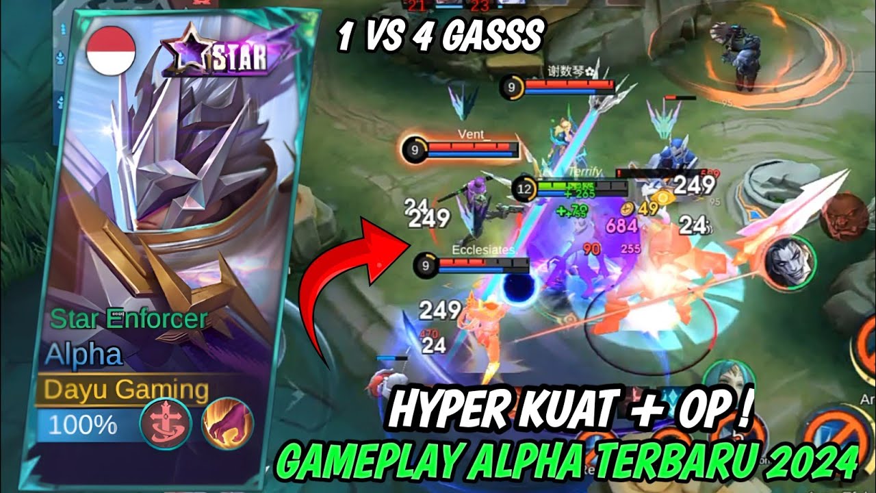 CARA MAIN HYPER ALPHA TERBARU 2024❗ BUILD TOP 1 GLOBAL ALPHA ~ MLBB