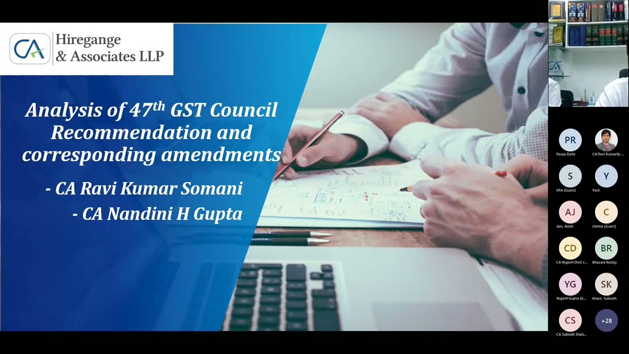 Webinar by H&A : Analysis & Impact of 47th GST Council Recommendations