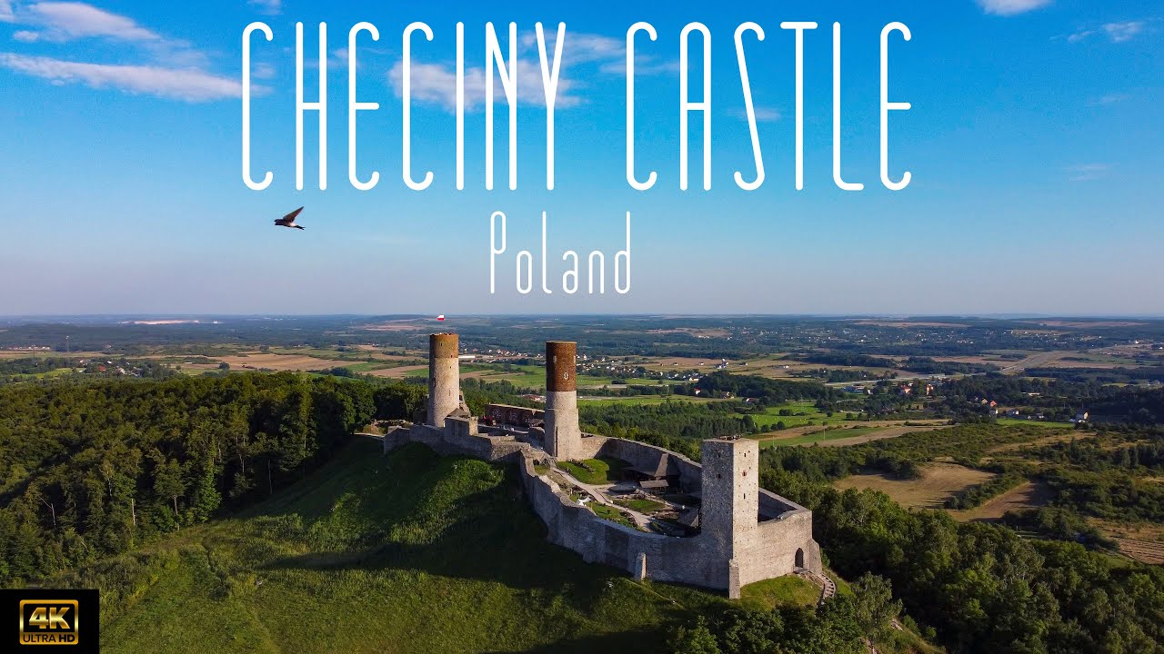 🇵🇱 4K drone video of Chęciny Castle, Poland.