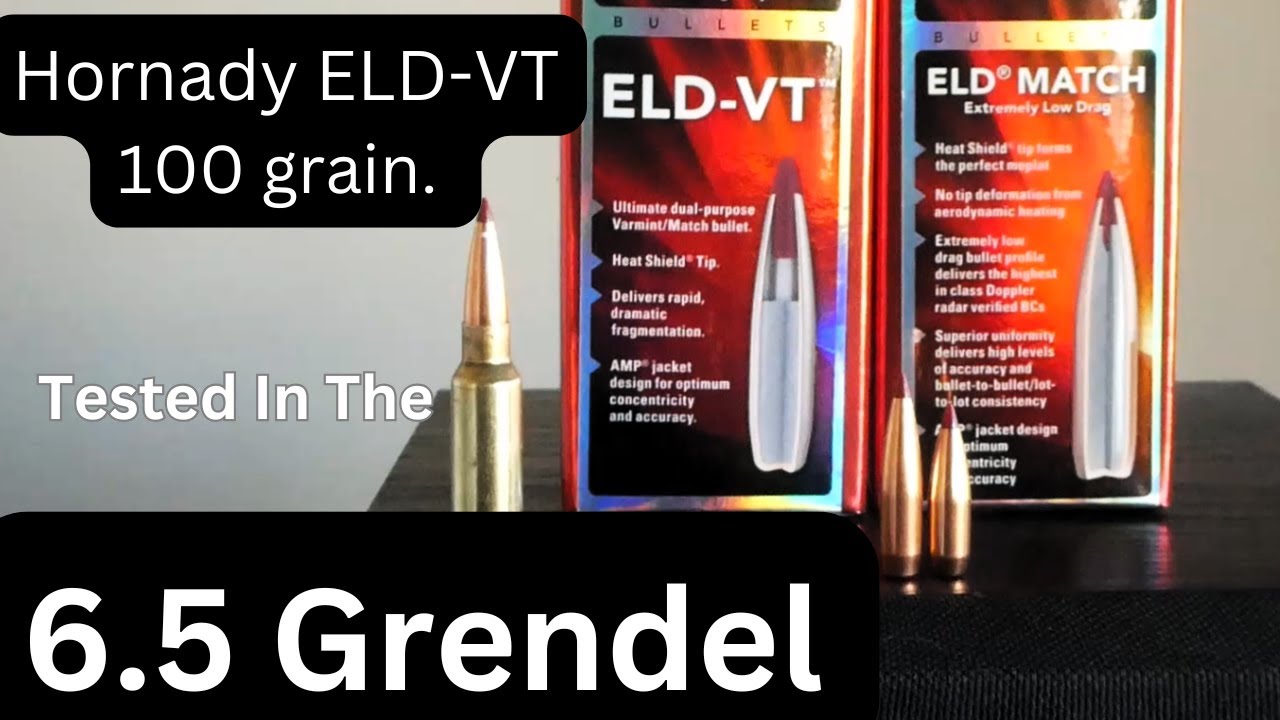 6.5 Grendel Testing the New 100gn Hornady ELD VT. Mixed Results