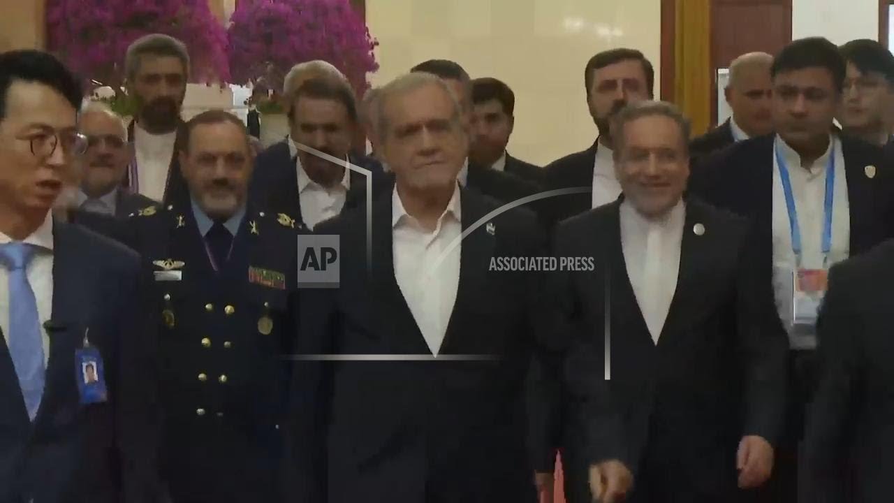 Xi holds bilateral talks with presidents of Iran and Turkmenistan