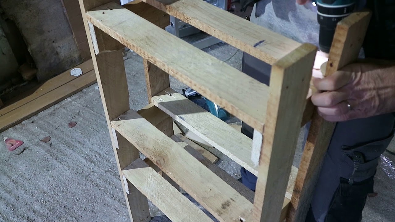 How To Make a Shoes Rack With Only Some Plain Wood (planks)