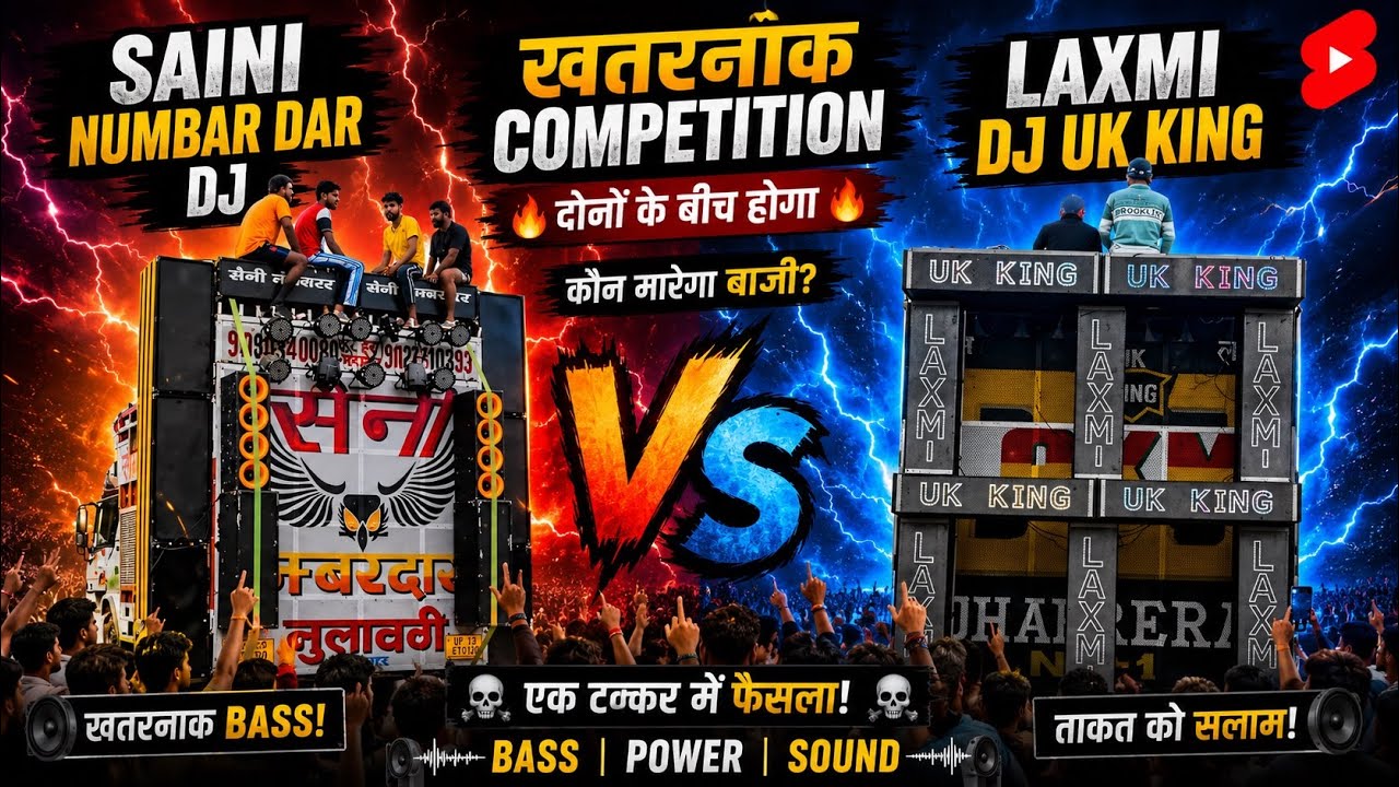 Saini DJ Numbar Dar DJ vs Laxmi DJ UK King happened last night. Competition 😱 Kavad Yatra Budaun ...