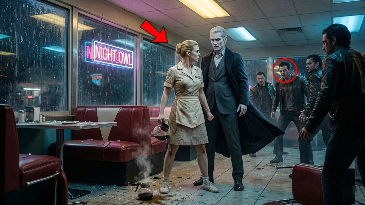 A Simple Waitress Defended the Vampire King — The Next Night, His Power Shocked Her Diner