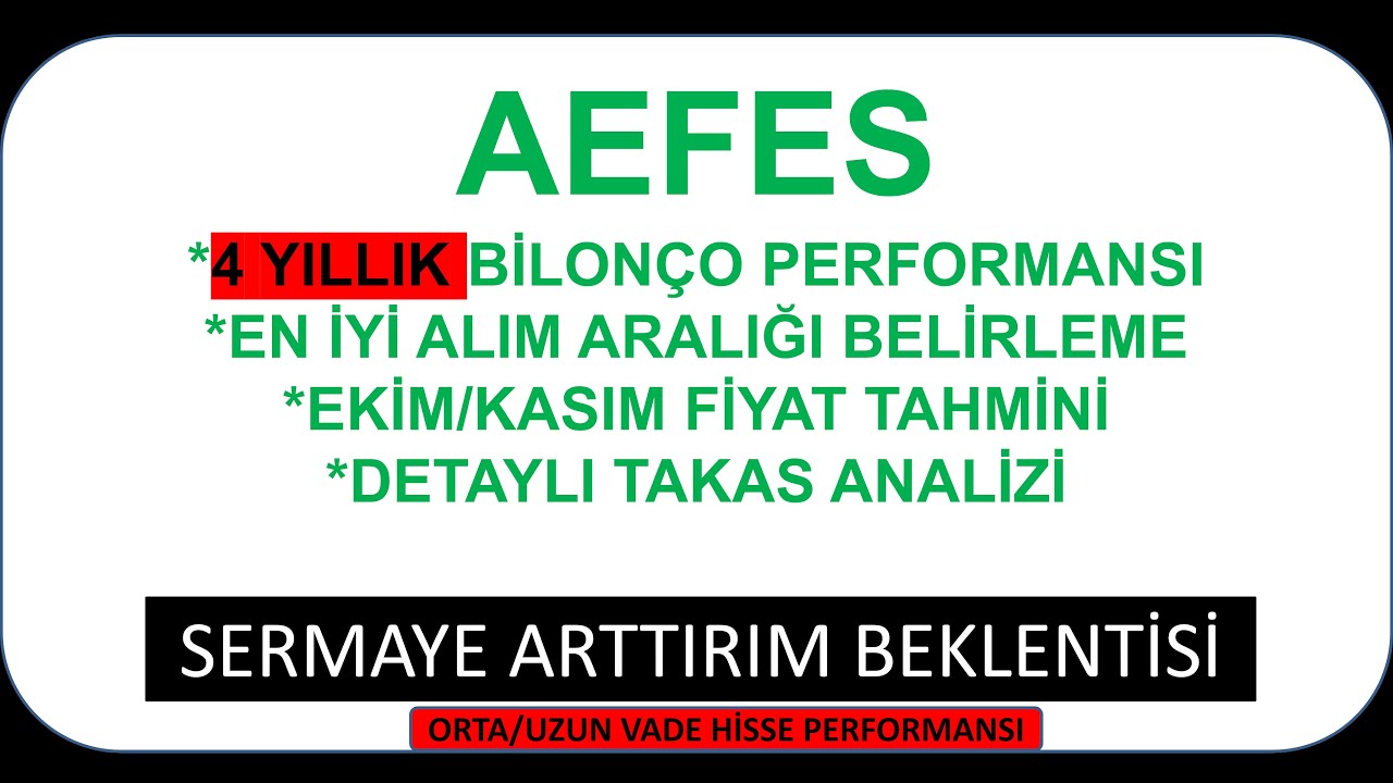 #AEFES ORTALAMA 3 AYLIK FİYAT PERFORMANS ANALİZİ