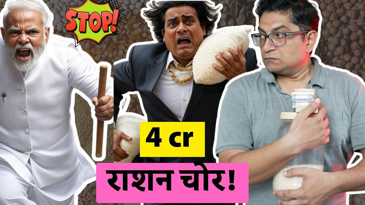 4 crore Ration Thief in India? NFSA Act & PM Garib Anna Kalyan Yojana features, MCQs solved for UPSC