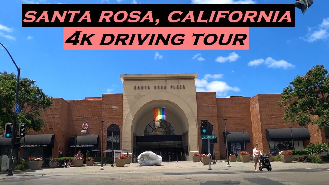 Santa Rosa, California | 4k Driving Tour | Dashcam