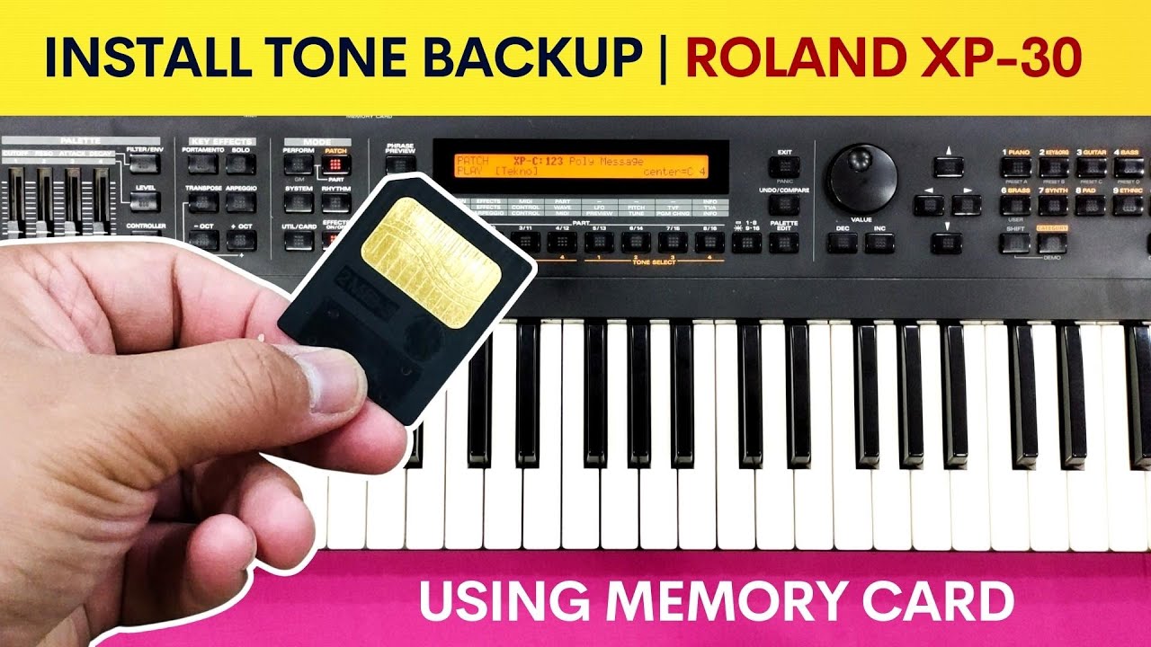 How To Install Tone Backup | In Roland XP-30