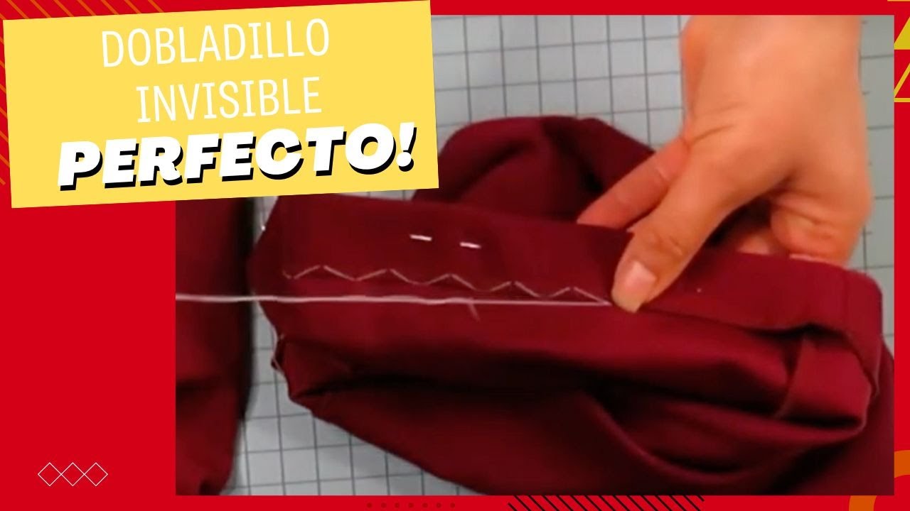 Así puedes hacer PUNTADA invisible a mano desde casa