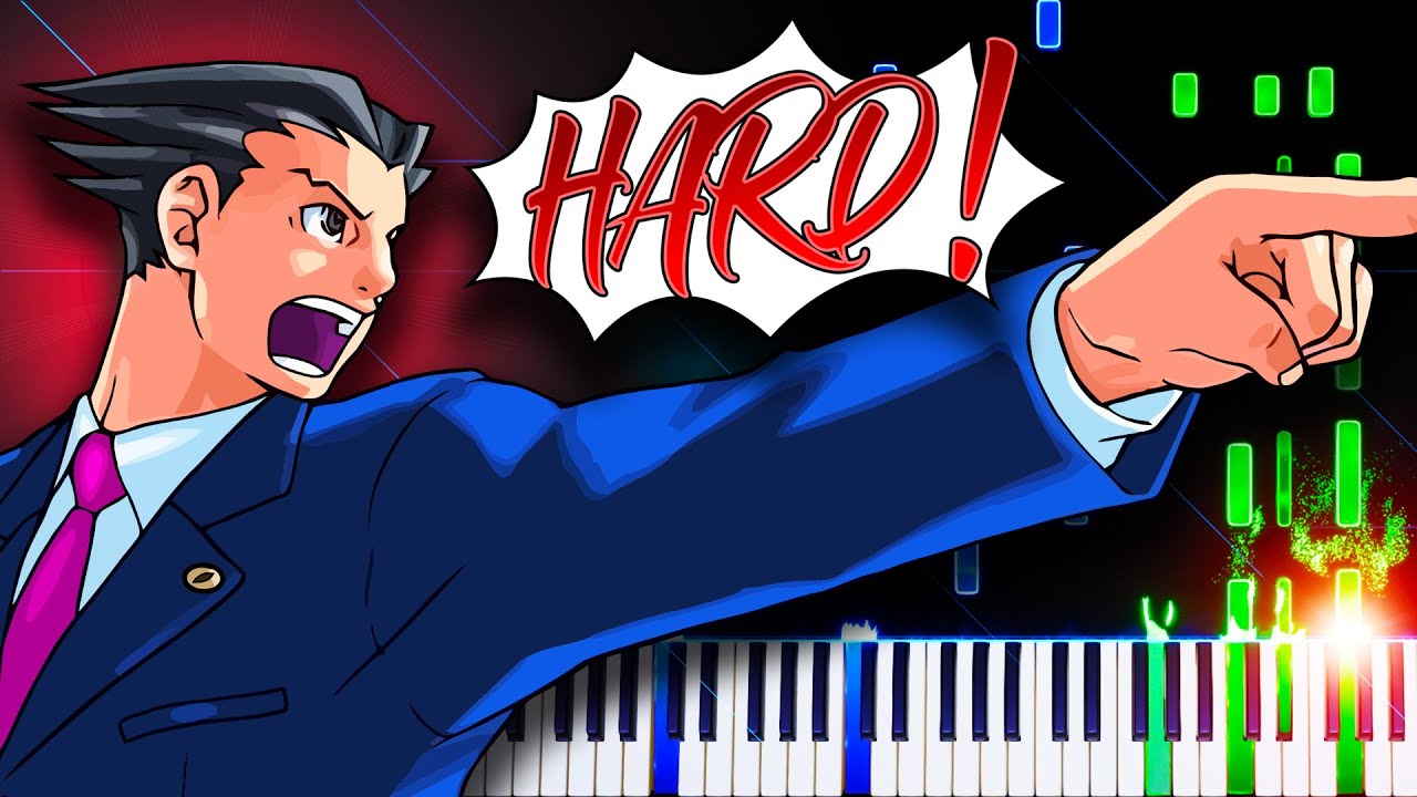 Objection! 2001 (from Phoenix Wright Ace Attorney) - Piano Tutorial