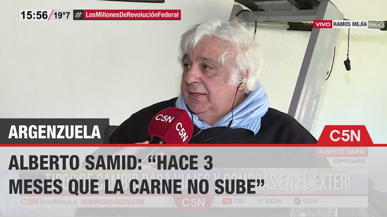 ALBERTO SAMID en ARGENZUELA: 