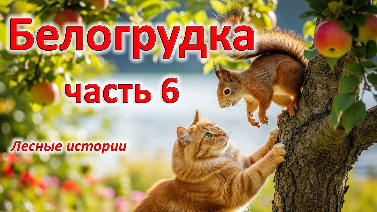 Белочка Белогрудка, часть 6. Лесные истории. | English subtitles