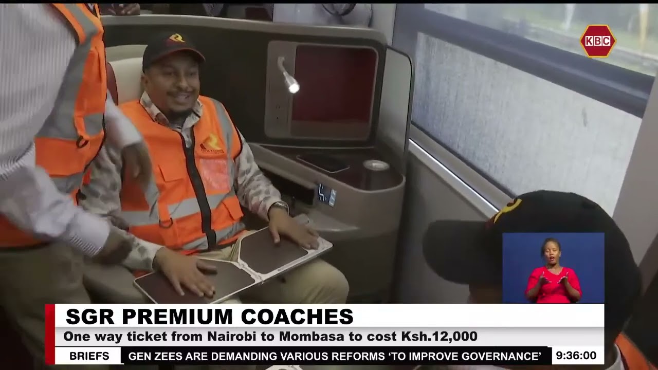 SGR premium one way ticket to cost Ksh.12,000 from Nairobi to Mombasa