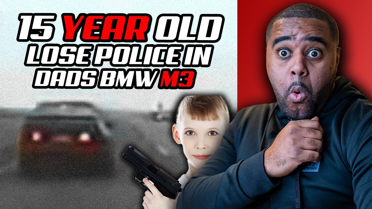 POLICE CHASE BMW M3 DRIVEN BY 15 YEAR OLD!!
