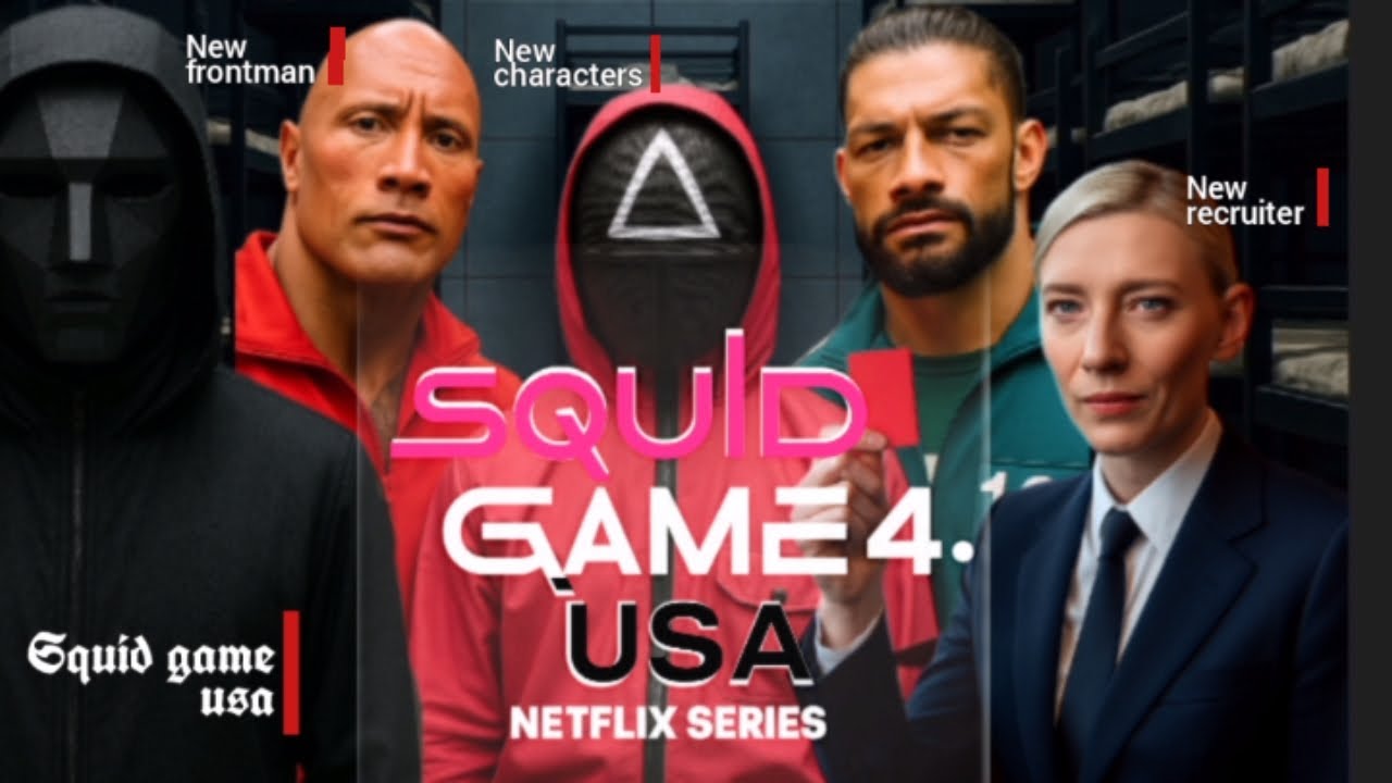 SQUID GAME 4: USA | Official First Trailer 2026| Roman Reigns, Dwayne Johnson & John Cena | Netflix 