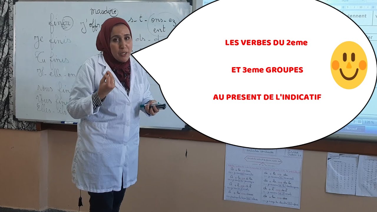 Les verbes du 2eme et 3eme groupes au présent de l'indicatif