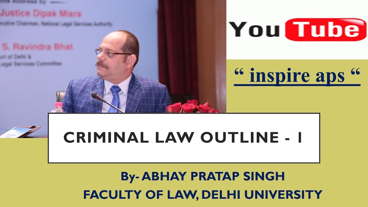 Introduction To Criminal Law | Part 1 | By Abhay Pratap Singh (Hindi)