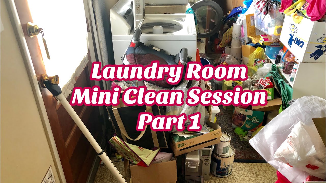 Hoarders Heart: Laundry Room Mini Clean Out Part 1! Spring Cleaning & Decluttering