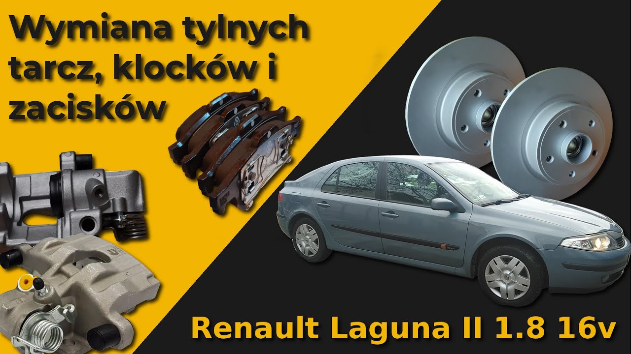 Zablokowany zacisk hamulca tylnego. Wymiana tylnych tarcz, klocków i zacisków - Renault Laguna II