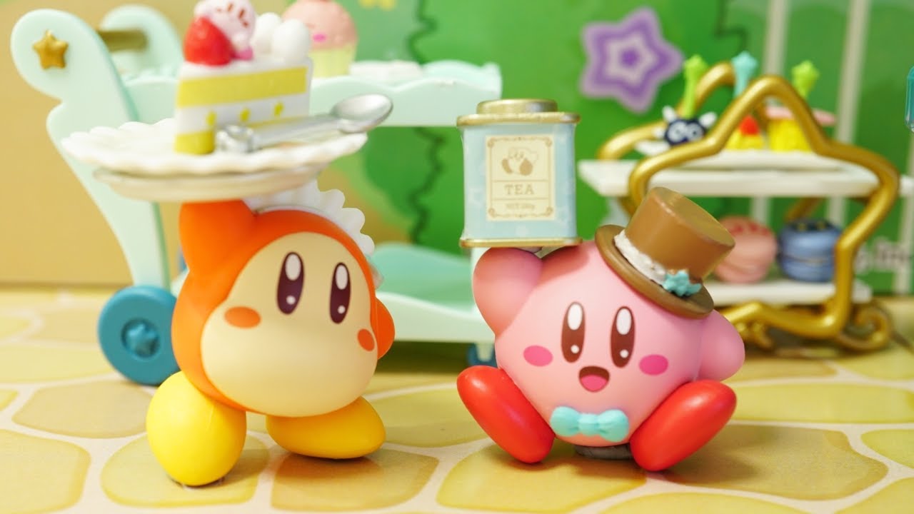 kirby miniature toy !「Welcome to kirby's afternoon tea」星のカービィのリーメント！「カービィたちのアフタヌーンティーへようこそ」コマ撮り