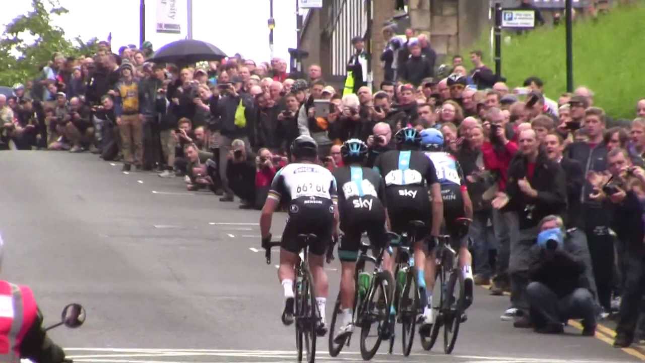 British road race 2013 Fenn and Stannard in breakaway as Cavendish Millar Swift and Kennaugh chase