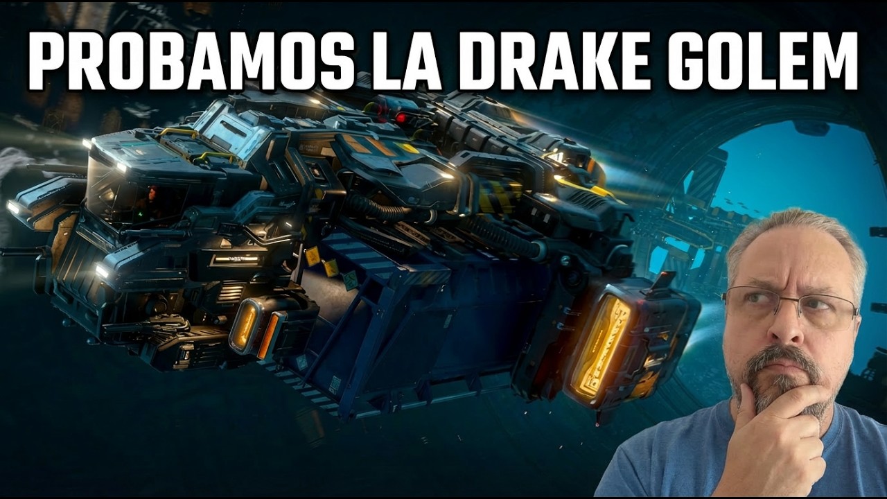 Drake Golem al límite: Extrayendo materiales valiosos en los desiertos de Daymar.