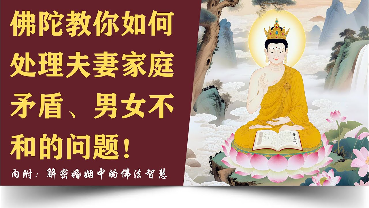 佛陀告诉你：夫妻矛盾、男女不和如何处理，带你解密婚姻中的佛法智慧  #佛教 #佛家 #佛法 #佛學知識 #佛學智慧 #修心修行 #佛教文化 #禪悟人生 #南無阿彌陀佛