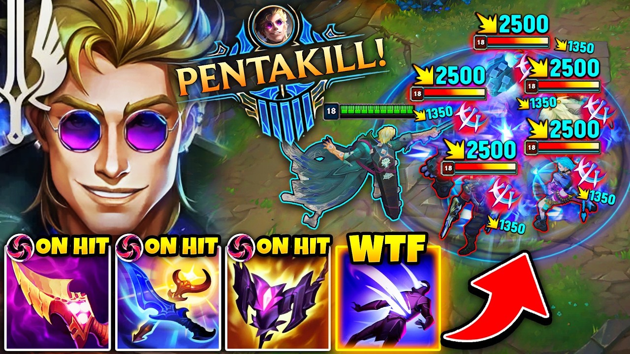 LOCKE, BUT I BUILD ON-HIT ITEMS AND IT'S 100% BUSTED! (WORLD'S FIRST LOCKE PENTAKILL)