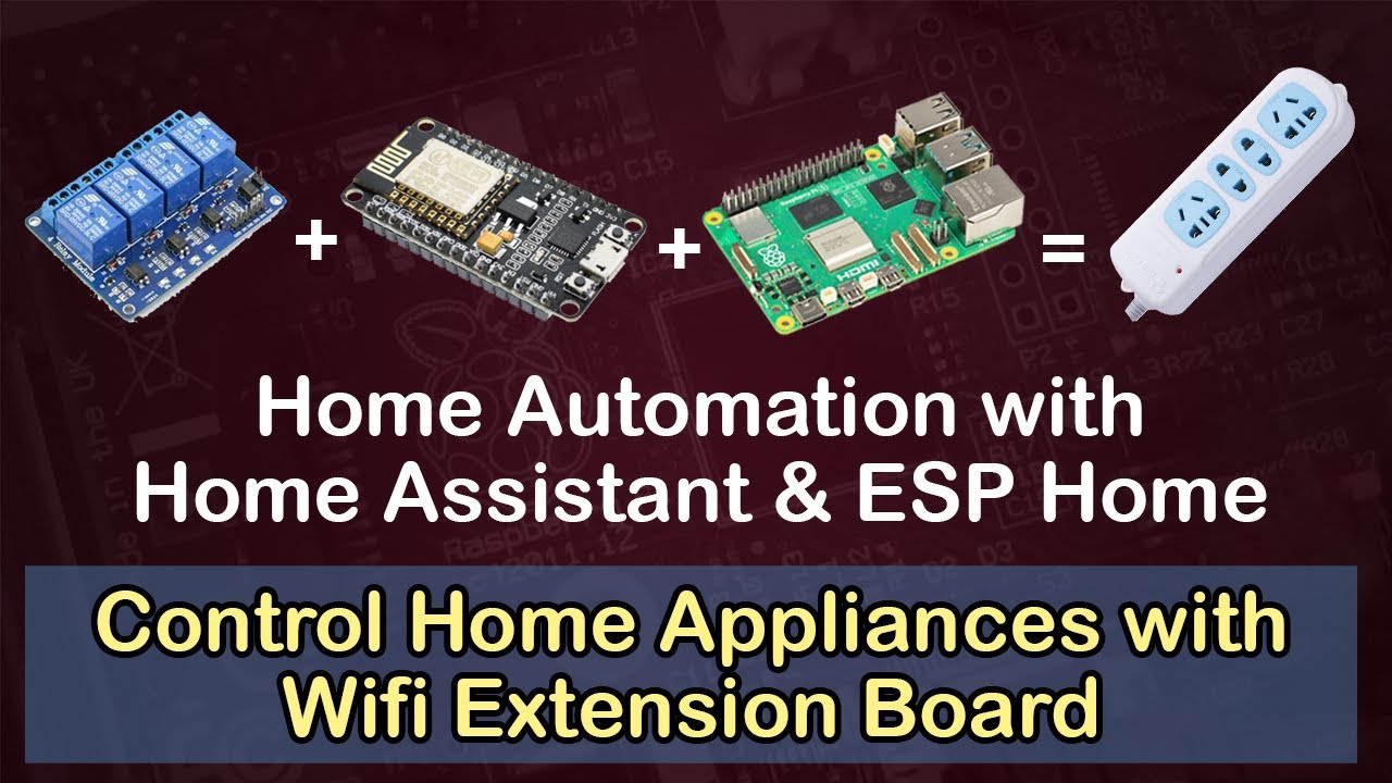 Home Automation using Relay & ESP8266 with ESPHome & Home Assistant #homeautomation
