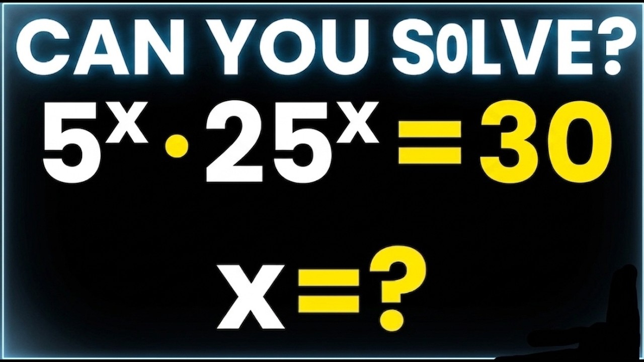 Germany| Only 9% Student Solve This Exponential Algebra Olympiad Maths question? Finde = X