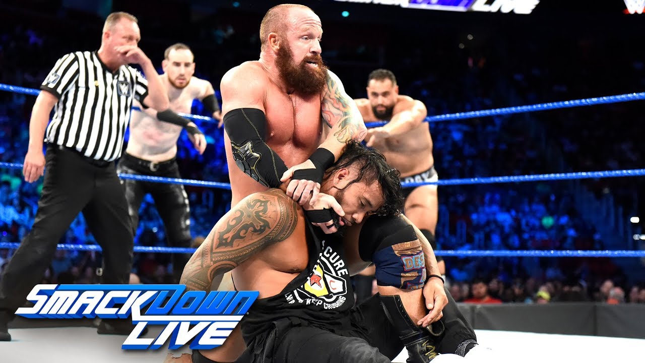 The Usos vs. Rusev Day vs. SAnitY - Triple Threat Tag Team Match: SmackDown LIVE, Sept. 4, 2018