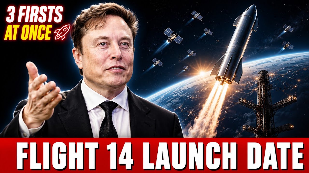 Elon Musk Just Revealed Starship Flight 14 Launch Date & 3 Historic Firsts! 🔥