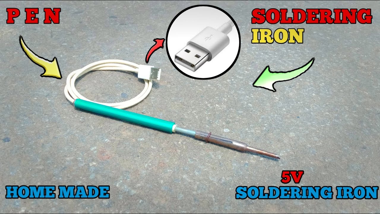 How to Make usb Soldering Iron at home | 5v soldering Iron | home made | soldering Iron