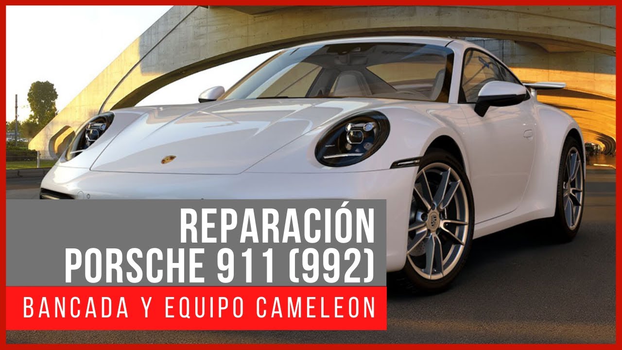 REPARACIÓN - PORSCHE 911 (992) EN BANCADA Y EQUIPO CAMELEON. Celette España