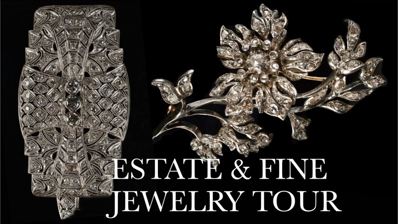 FINE ESTATE JEWELRY! Antique, Vintage, Cartier, Tiffany +MORE Relaxing Ambience Luxury Shopping Tour