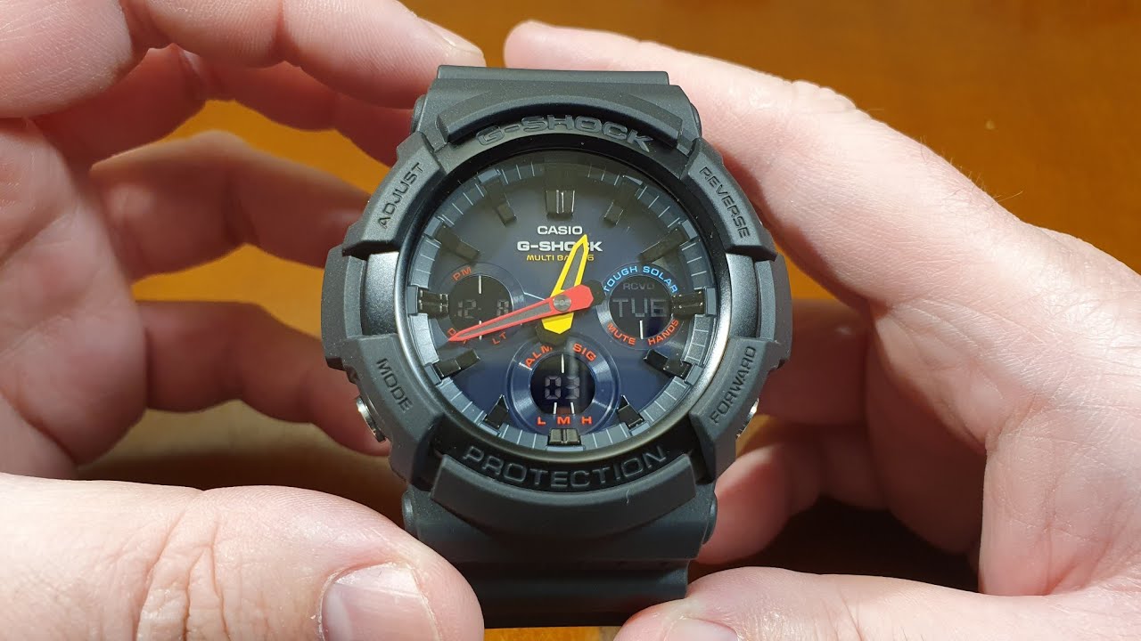 Casio G-Shock GAW-100BMC-1A - omówienie funkcji zegarka [PL]