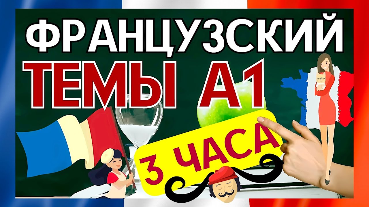 ФРАНЦУЗСКИЙ ЯЗЫК С НУЛЯ А1 ЗА 3 ЧАСА - ВСЕ ТЕМЫ ФРАНЦУЗСКОГО ДЛЯ НАЧИНАЮЩИХ