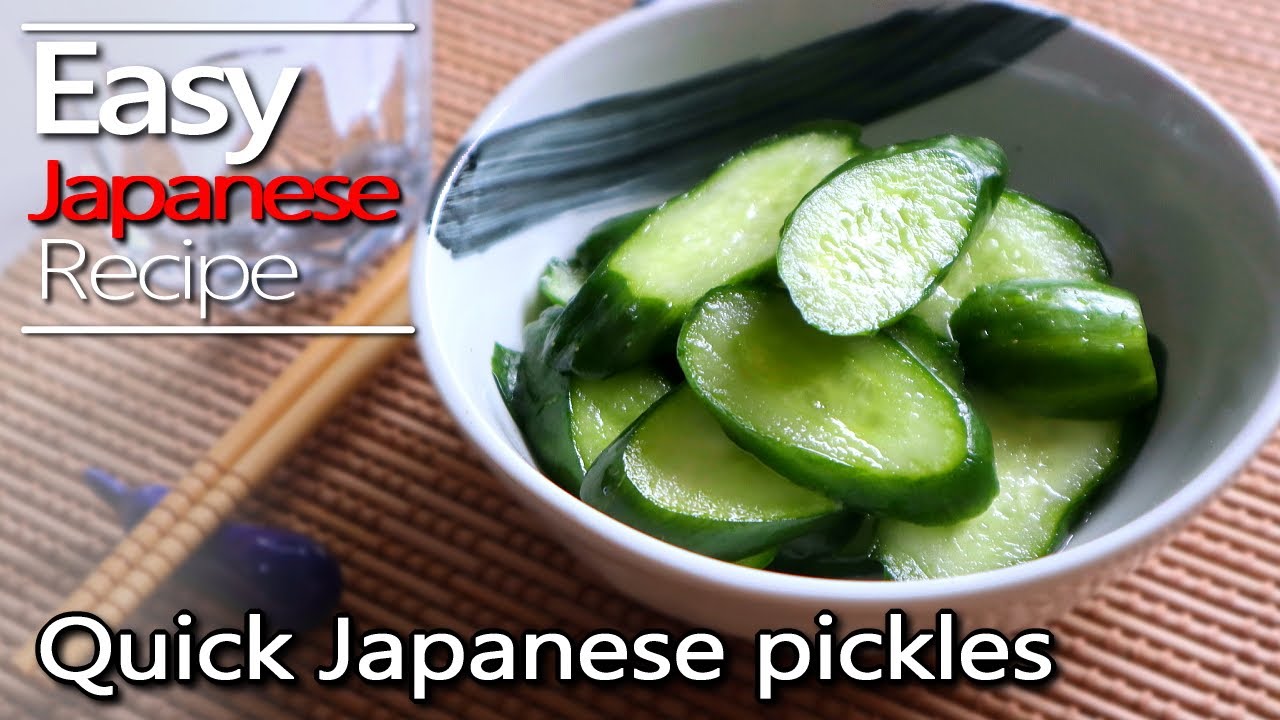 How to make Quick Japanese Pickles.(Asazuke cucumber recipe)Can be made in a minimum of 10 minutes.