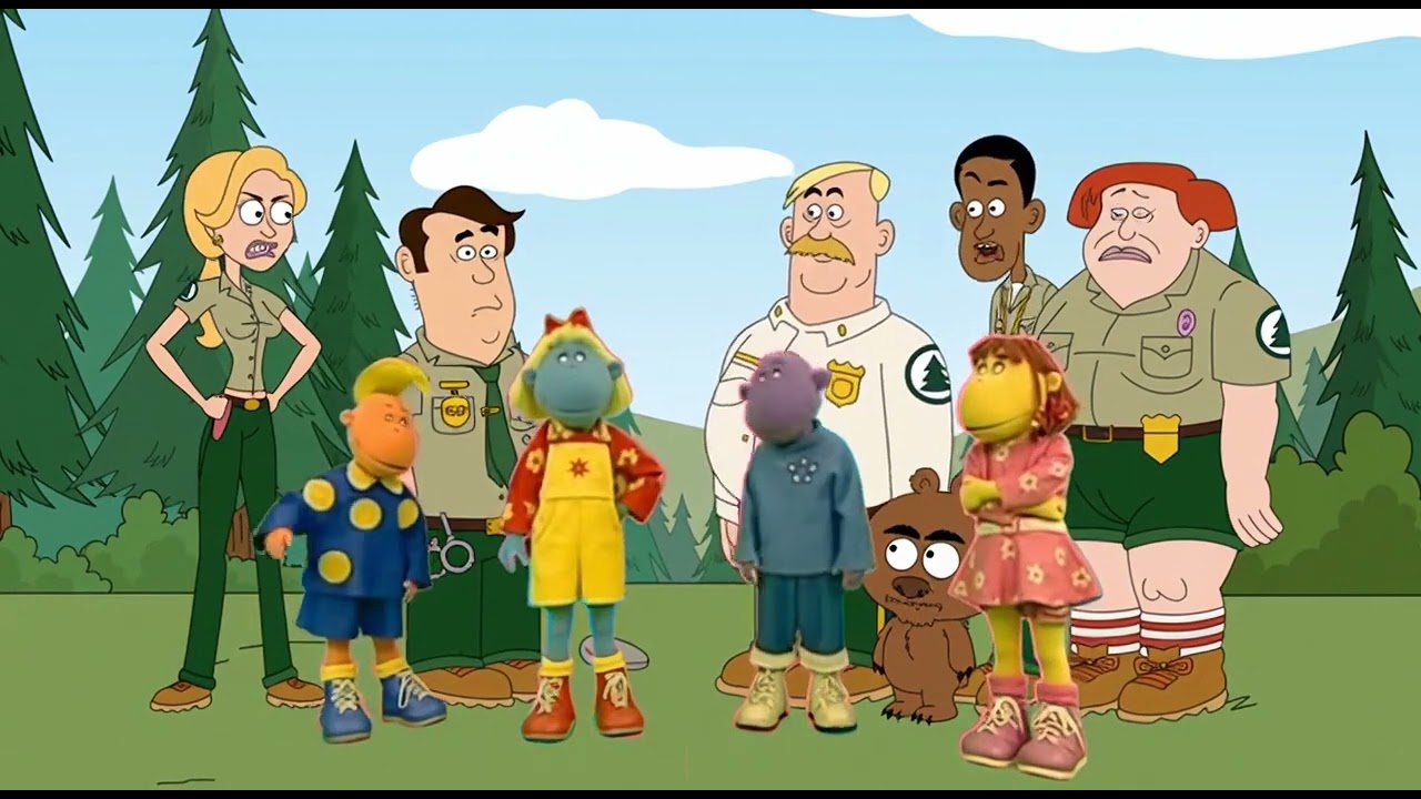 (Tweenies and Brickleberry) (Sora 2) Bella, Milo, Fizz and Jake at Park