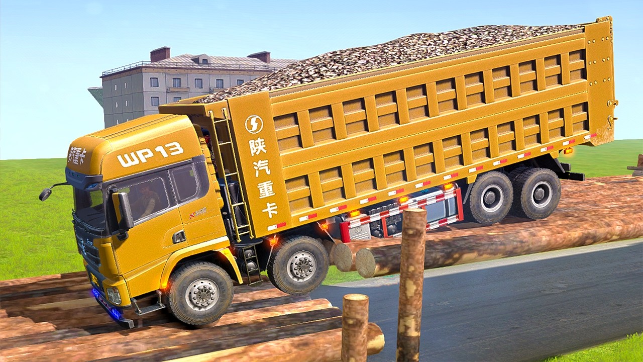Spintires: MudRunner - Iveco 420 Towing a Truck on a Snowy Road #89 #mudrunner #snowruner
