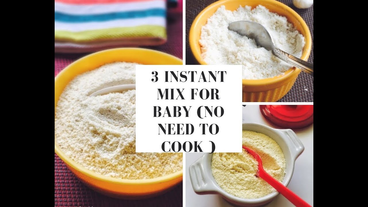 3 Homemade Instant Baby Cereals - Quick & Easy Travel Healthy Baby Food Ideas | GKFooddiary.com